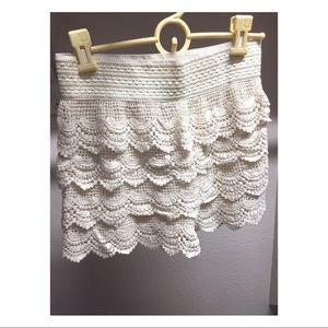 Ambiance High-Waisted Crochet Shorts